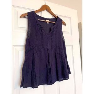 Navy Blue Tank Top